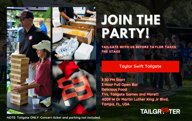 Tailgreeter All-Inclusive Tailgate: Taylor Swift at beabadoobee Tour